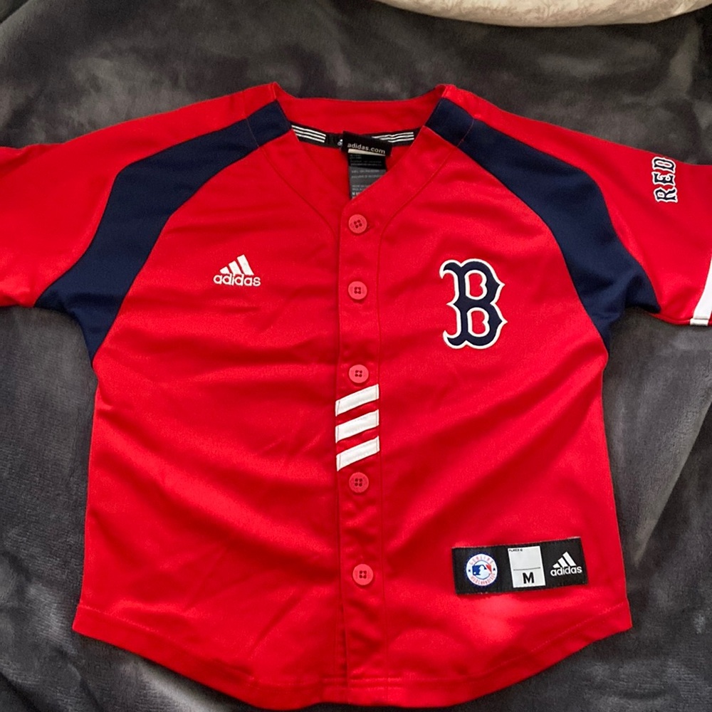 Kids Adidas Red Sox jersey size medium